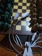 Light-Socket Base Desk-Lamp-Holder Gooseneck Clip-On-Cable Us-Plug On-Off-Switch Flexible