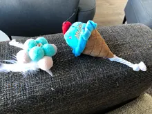 Funny Pet Toys Cartoon Cute Bite Resistant Plush Squeaky Toy Pet Chew Toy For Cats Dogs