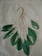 SUKI-pendientes bohemios con gancho para la oreja para mujer, aretes sin Piercing, accesorios de borlas largas, joyería