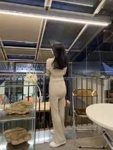 Suéter de Color sólido trajes de las mujeres conjuntos de gran tamaño pantalones de lana pantalones de rollo Collar de punto Top con mangas acampanadas 2021 Primavera Verano