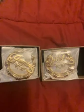 Pendientes de bambú de 40mm-100mm con nombre personalizado, joyería con personalidad de estilo bambú, con diseño en forma de corazón a continuación
