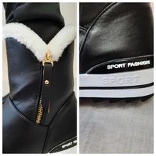 Ankle-Boots Plush Girls Boys Winter Flat Zipper ISSIENA Down with PU Snow Snow