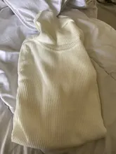 Suéteres de cuello alto para mujer, Jersey de punto informal de manga larga, elástico, Delgado, a la moda, otoño e invierno, 2021