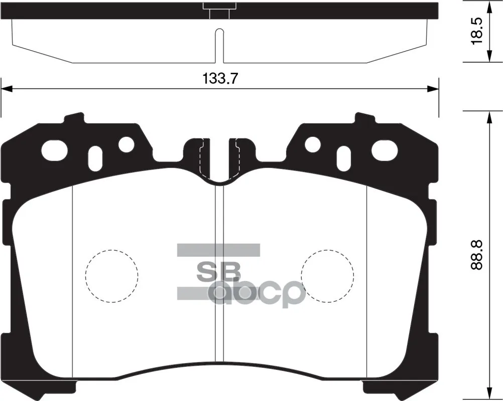 Колодки Тормозные Lexus Ls460-600 06- Передние Sangsin Brake Sp1496 Sangsin brake арт. SP1496