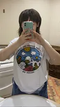Camisetas vegana Harajuku Ullzang para mujer, camiseta con dibujos animados de amigos, Camisetas estampadas de los años 90, camisetas Kawaii