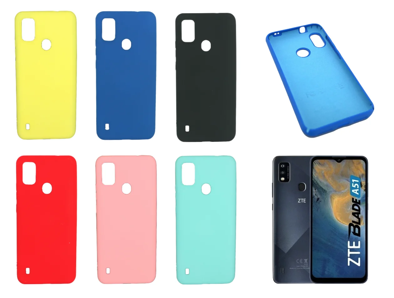 Ultra Soft Rigid Silicone Case Cover For Zte Blade A51 (4g) 6.52