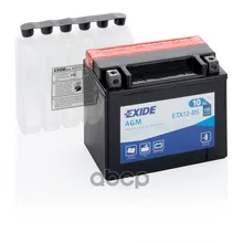 Аккумулятор Moto Agm 10ah 150a 150x87x130 Полярность Etn 1 Токовыводы M04 EXIDE арт. ETX12-BS