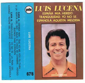 

Cassette Luis Lucena-Spain mine/Hurt/Quiet/I don't/Spanish and other