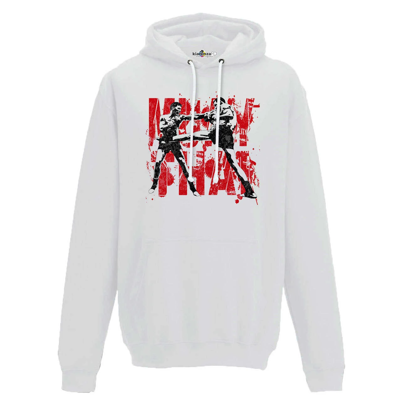 con capucha Muay Thai Clinch boxeo Guerrero anillo marcial MMA Arts blanco|Sudaderas capucha sudaderas| - AliExpress