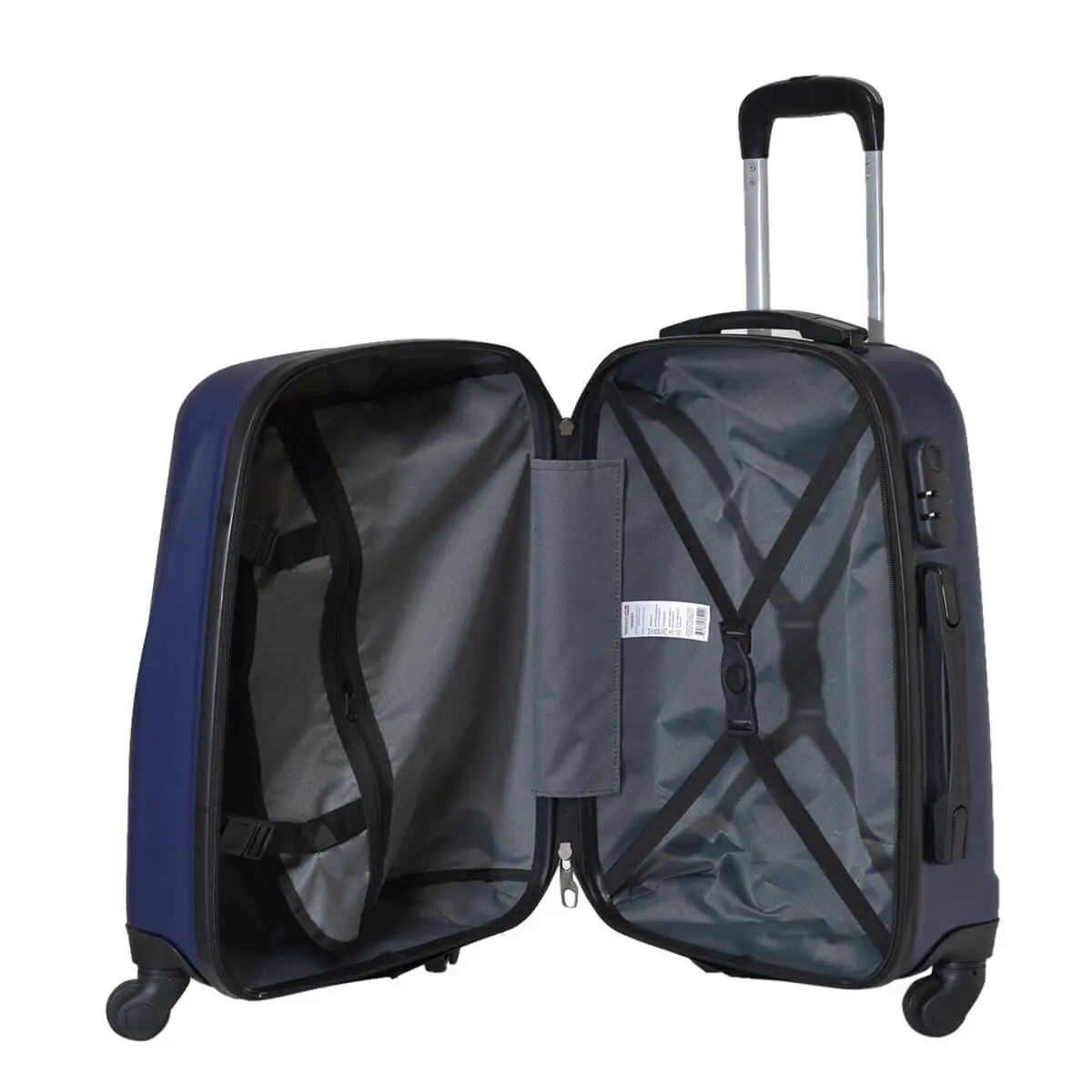 FLO U KMR 6101-K Navy Blue Unisex Small Suitcases Travel Soft