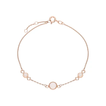 

Silver Bracelet with quartz and pearls cultured sunlight sample 925