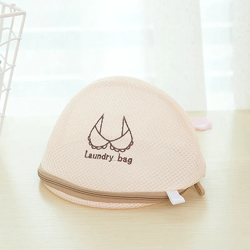 3 Colors Embroidery Laundry Bag Protected Underwear Bra Socks Dedicated Washing Pouch Zipper Mesh Lingerie Bra Laundry Wash Bags