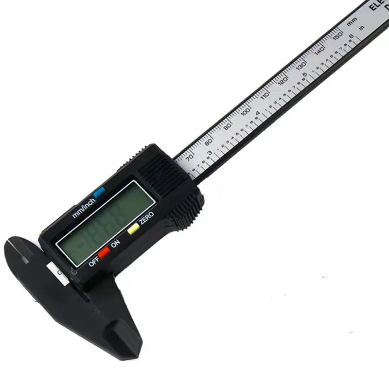 Calibrador digital de 150 mM, calibrador deslizante electrónico Herramienta  digital de precisión Micrómetro Pantalla LCD grande TUNC Sencillez