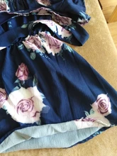 Vestido de verano para madre e hija, traje a juego con hombros descubiertos, Floral, suelto, bohemio, vestidos de ropa de verano