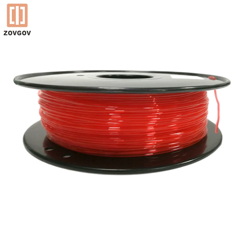 TPU Filament ZOVGOV 3D Printing 1.75mm 800G Multicolor Semi Transparent for 3D Printer filamento 