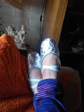 Slippers Ballet-Dance-Shoes Belly USHINE Silver Girls Woman Professional Children New