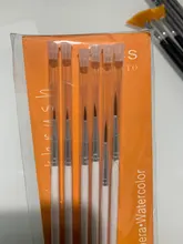 Juego de pinceles de punta fina, set de 6 pinceles #0, #00, #000 con pelo de nailon, para dibujo artístico