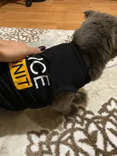 Traje de policía para Cosplay de perros y gatos, chaleco elástico negro, camiseta de cachorro, accesorios, ropa, disfraces