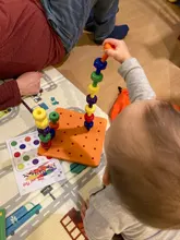 Juego de tablero de clavijas Montessori para niños, juguete de terapia de Motor fino para niños pequeños, 30 Uds., gran oferta