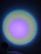 Lámpara Led de proyección de atardecer con USB, luz nocturna para decoración de pared del dormitorio, colorida, proyector de luz, Cambio Gratis de color