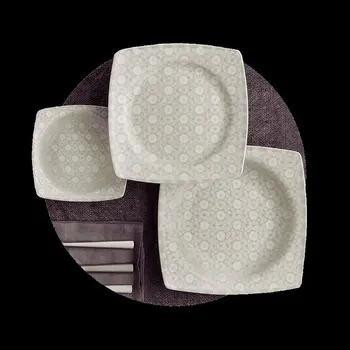 

Are produced in Gural Porcelain 488 Digibone Reactive Kare 24 Parça 6 Seater Dining Set