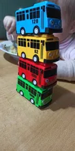 Linda 4 unids/set Tayo el autobús pequeño Mini de plástico tire azul Tayo rojo Gani amarillo Lani verde Rogi autobús modelo de coche para niños de regalo