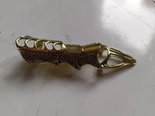 Docona-Anillos Midi Punk para mujer, armadura de Calavera, oro gótico, anillo ajustable de aleación, joyería de fiesta