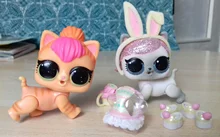 Mascota de unicornio sorpresa para niños, juguete de regalo para mascotas grandes y pequeñas, 1 pieza, LOL, uniponi, mono, perro, gato, conejo, 3-6cm