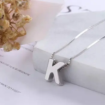 

Singreal Initial Necklace with charm for Women Men Couple Sterling s925 Chain A-Z Name Letter Pendant Necklace Gifts