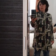 Camisa larga Vintage de lino y algodón para mujer, blusa informal de manga larga con cuello levantado