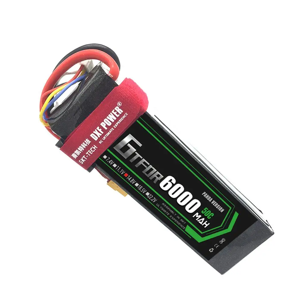 GTFDR Lipo аккумулятор 4S 14 8 в 6000 мАч 50C Burst 100C литий полимерная батарея AKKU для