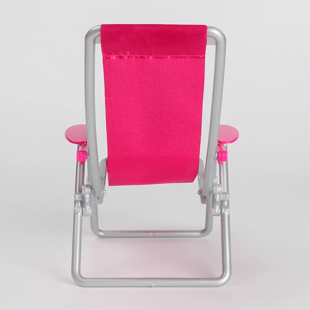 Mini Doll Beach Chair Foldable Deckchair 1:6 Scale Playing House Garden Bench Dollhouse Furniture Toy Accessories Gifts