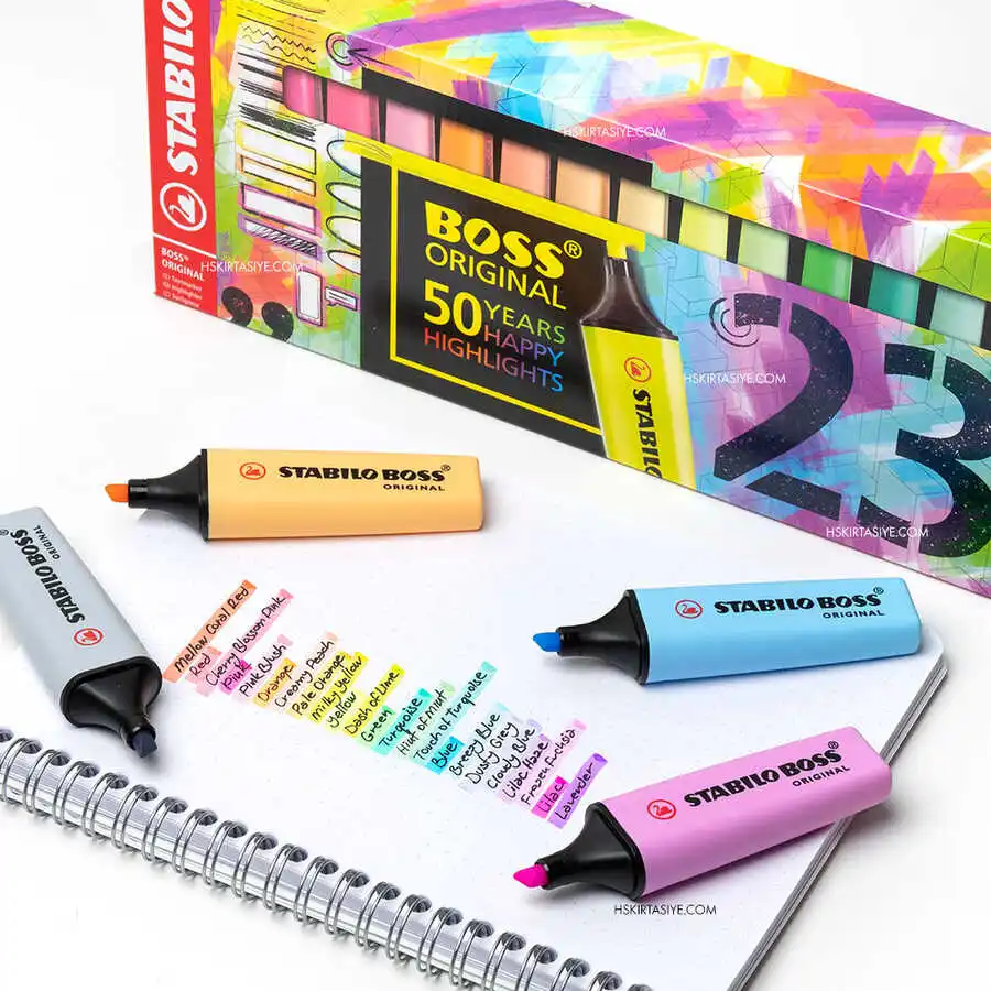 Stabilo Boss Original Pastel Color Highlighter 23 pcs