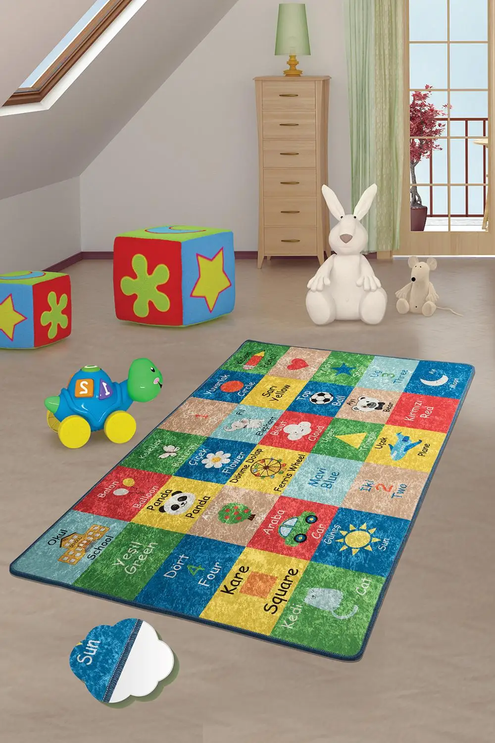 

Antdecor puzzle shaped Themed Round Bath Rug Area Rug Round Rug 40" 100 cm