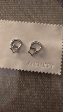Pendientes de aro de Plata de Ley 925 para mujer, colgante de estrella hueco de circón Simple, joyería para mujer, regalos de fiesta, S-E786
