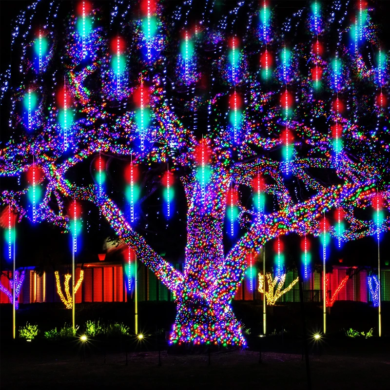 Outdoor LED Meteor Shower Rain String Lights Waterproof Christma light decoration For Garden Street Patio Xmas Tree