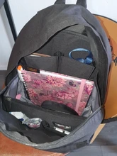 Organizador de viaje, mochila con forro, bolsa de inserción, compartimiento, clasificación, embalaje, cubos, bolso de almacenamiento, accesorios de viaje