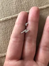 CANNER 1 par Plata de Ley 925 auténtica pendientes de cristal de circón pendientes para Piercing para las mujeres hueso del oído bien joyería pendientes de botón pendientes