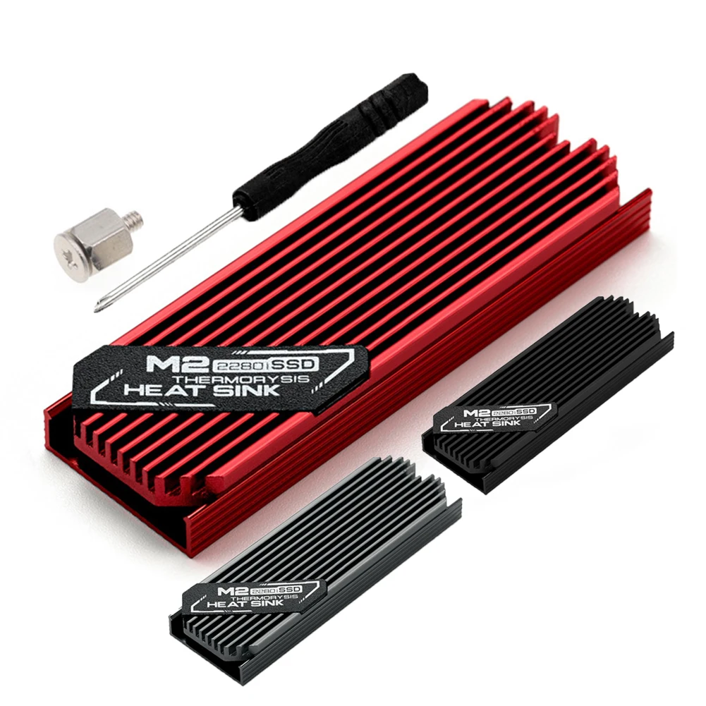 Ultra-thin M.2 Solid State Hard Disk Heatsink Aluminum Alloy Cooler Cooling Thermal Pad Heat Sink Radiator for PCIE 2280 SSD | Компьютеры