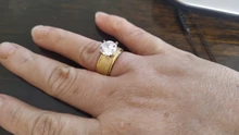 ELSEMODE-anillos de boda de gran circón de acero inoxidable para mujer, sortija de compromiso, joyería, bisutería