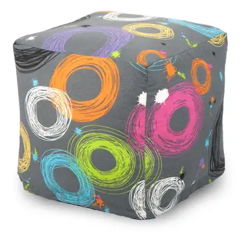 

External cover Ottoman "cube", jacquard, circular