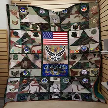 Airforce US напечатано 3d цифровой печатью и хлопок летом прохладно одеяло кондиционер мыть воды фабрики