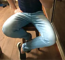 Los hombres Skinny de motorista Jeans azul lápiz clásico Pantalones Hombre No rasgado Denim Stretch pantalones casuales fiesta vaquero hombres