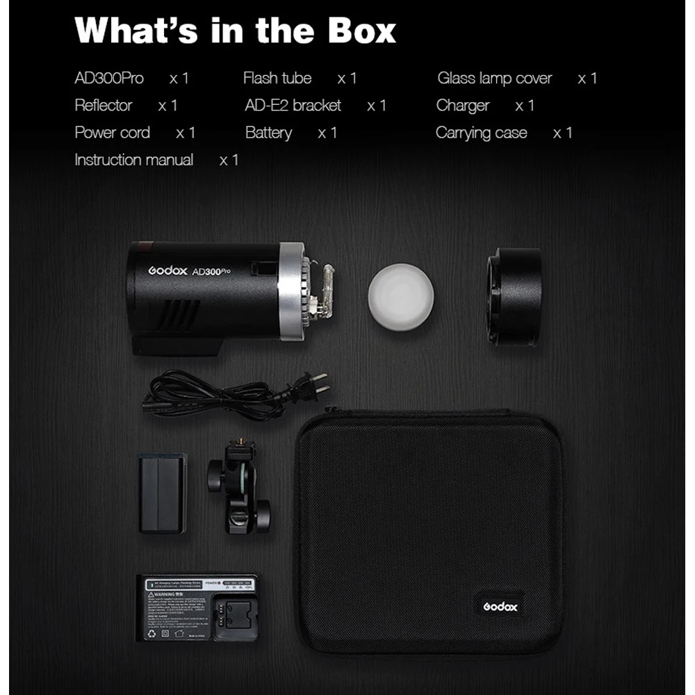 US $599.00 Godox AD300Pro AD300 Pro Outdoor Flash Light 300Ws TTL 24G 18000 HSS With Battery For Canon Nikon Sony Fuji Olympus Pentax