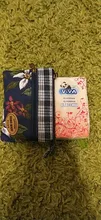 Card Wallet Hand-Purses-Pouch Coin Purse Change-Bag Canvas Cotton-Fabric Female Retro