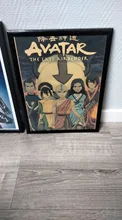 Póster de papel kraft clásico para decoración del hogar, póster de arte de pared con imagen de Avatar, El último maestro aéreo Aang Fight, 42x30cm