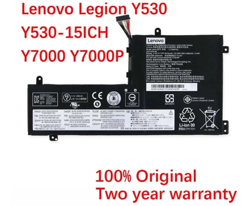 새로운 원본 L17C3PG1 L17L3PG1 L17M3PG1 L17M3PG3 L17C3PG2 Lenovo Legion Y530 ...
