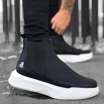 

BOA BA0150 Step-in Band Men High Base Black Sports Men Boots 2021 Fashion Stylish, Comfortable Casual Spring Autumn Winter