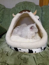 Cama de perro Universal cerrado para las cuatro estaciones, casa de perro pequeño osito, extraíble, casa para gato, suministros cálidos para mascotas de invierno