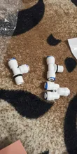 RO Water Pipe Fitting 1/4 OD Hose 1/8 1/4 3/8 BSP Male Thread With Seal Ring Plastic